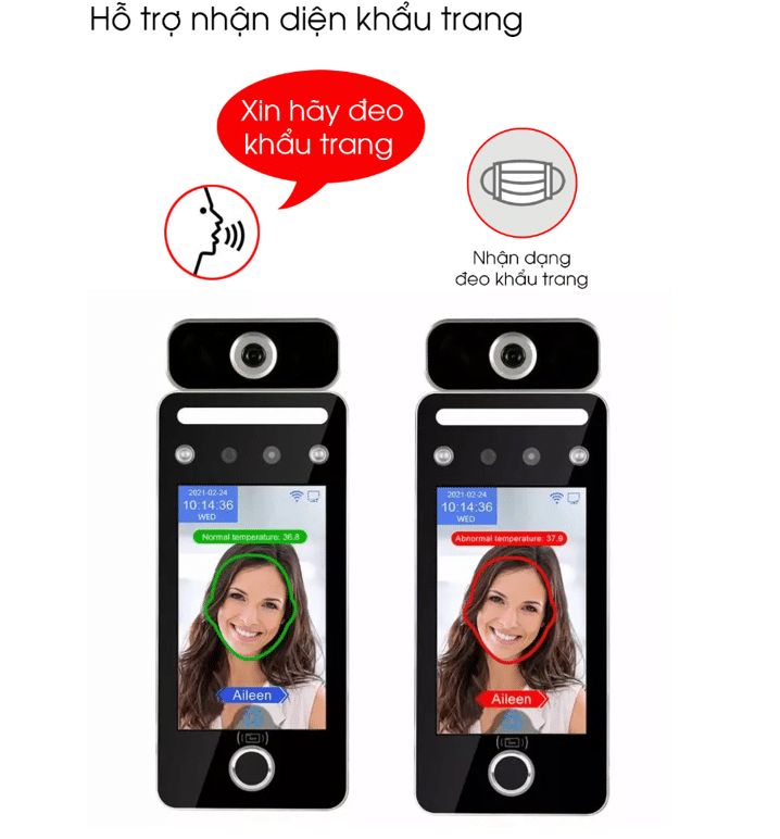 Ronald Jack AI09TF nhận diện khuôn mặt khi đeo khẩu trang