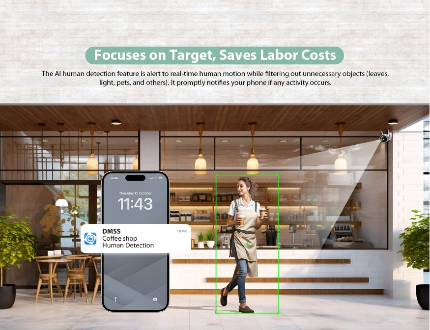 Camera IP Wifi Dahua DH-F2C-PV FullHD, Đàm thoại thông minh