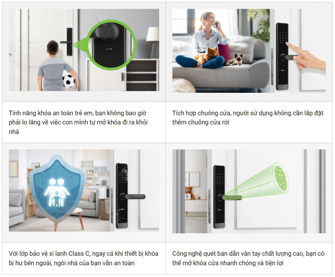 Zkteco TL700W mở khóa đa dạng