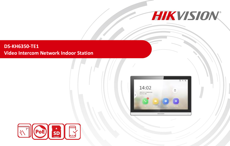 Màn Hình Chuông Cửa Thông Minh Hikvision DS-KH6350-TE1