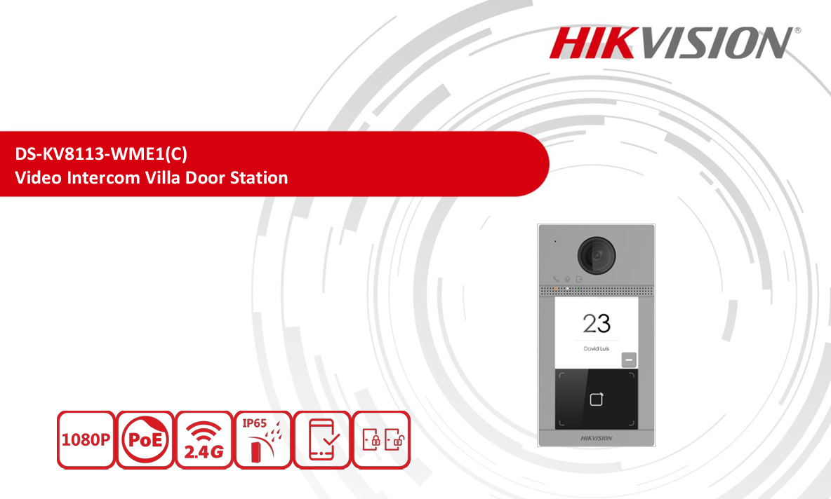 Chuông cửa thông minh Hikvision DS-KV8113-WME1(C)