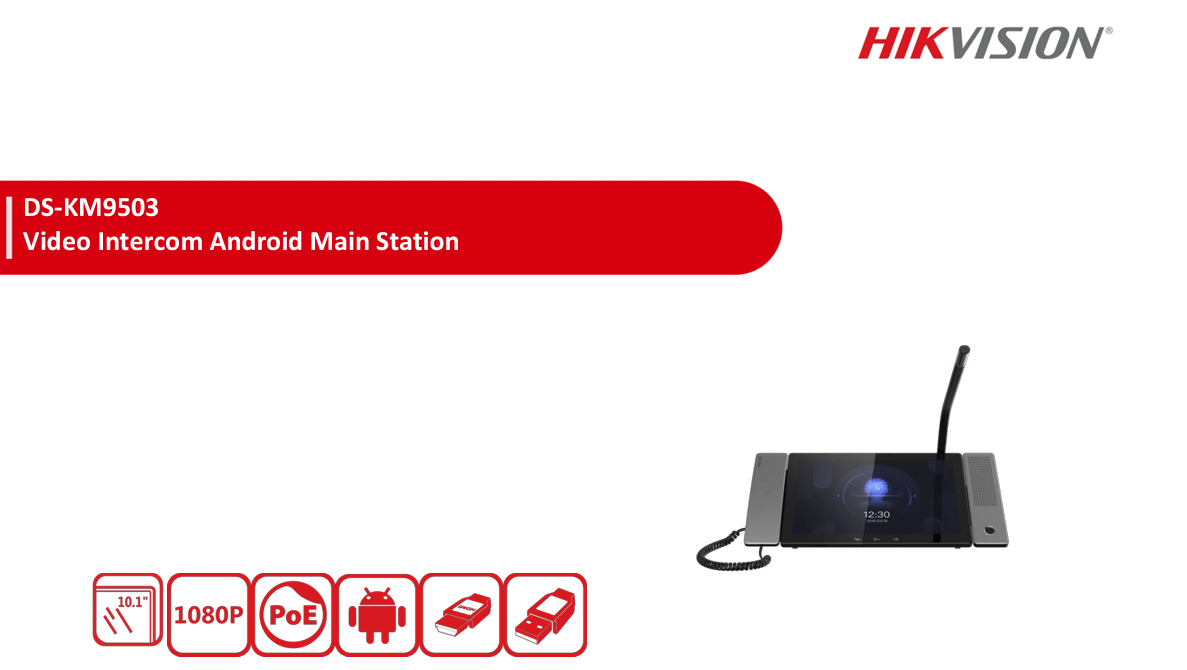 Thiết Bị Liên Lạc Kiểm Soát Trung Tâm Hikvision DS-KM9503