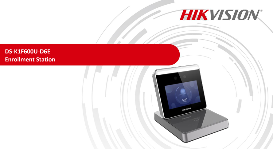 Thiết bị đăng ký người dùng Hikvision DS-K1F600U-D6E