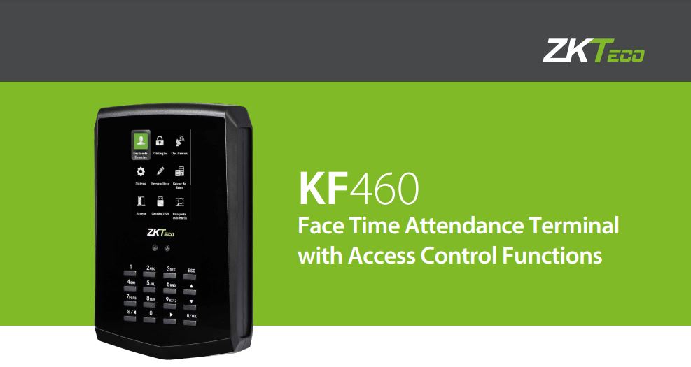 Máy chấm công khuôn mặt thẻ từ ZKTeco KF460 kiểm soát ra vào