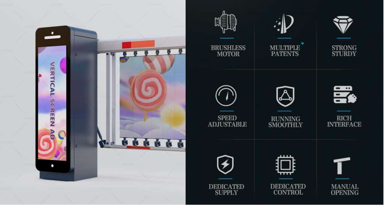 Wonsun APZ2125 - Barrier Quảng Cáo, Tự Động Tay Thẳng