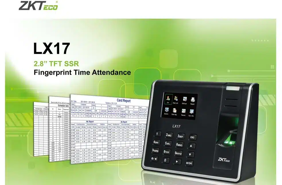 Máy Chấm Công Vân Tay ZKTeco LX17 