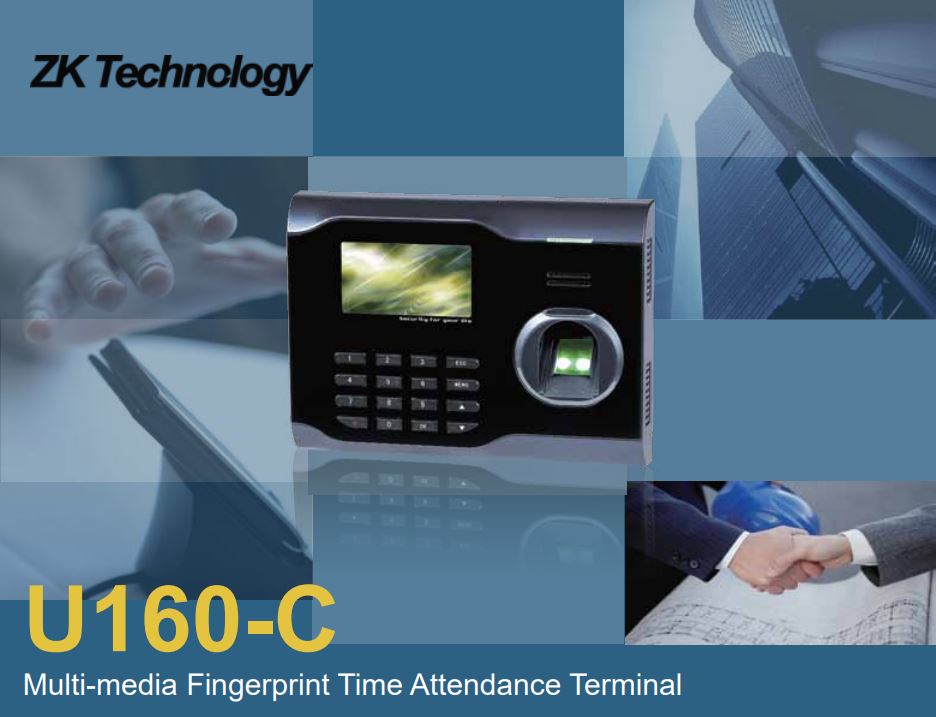 Máy chấm công kiểm soát truy cập vân tay thẻ từ ZKTeco U160-C