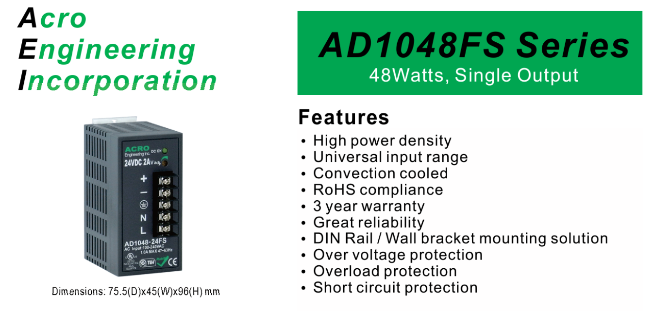 AD1048-12FS là giải pháp cấp nguồn ổn định và đáng tin cậy cho các hệ thống kiểm soát ra vào