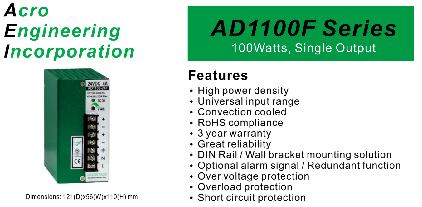 Bộ Nguồn ACRO AD1100-12F