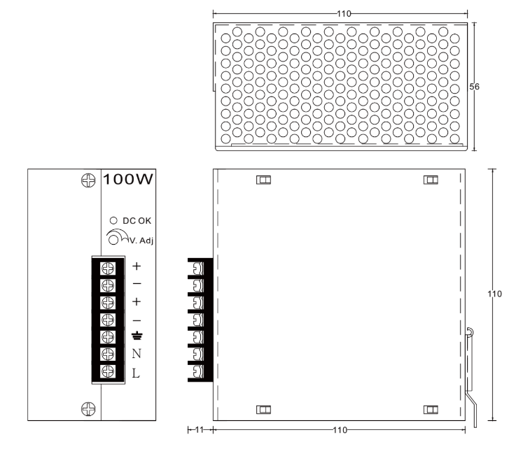 Thiết kế kiểu dáng công nghiệp, nhỏ gọn và chắc chắn