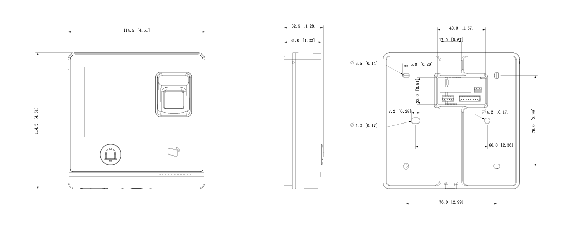 Thiết kế tinh tế nhỏ gọn, tiết kiệm không gian lắp đặt