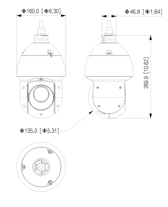 Camera Speed Dome IP Dahua DH-SD49425GB-HNR ( 4MP-25X)