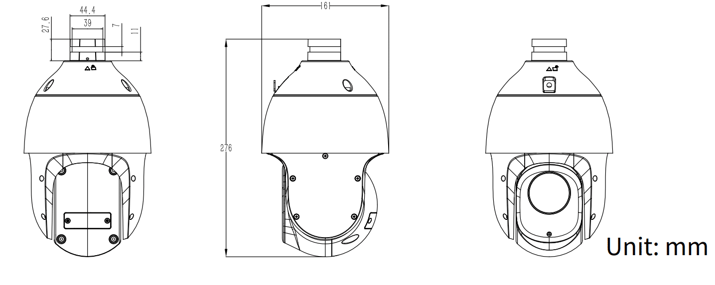 Thiết kế dạng Speed Dome linh hoạt hiện đại