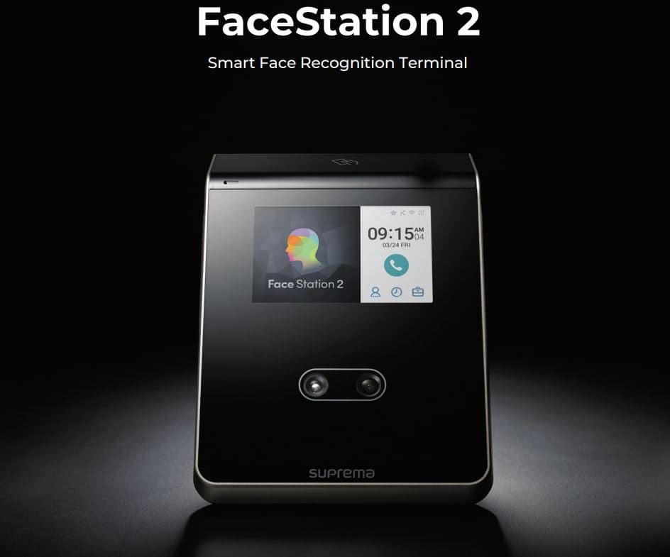 Thiết Bị Kiểm Soát Chấm Công Suprema FaceStation 2 FS2-AWB – Độ Bảo Mật Cao, Xác Thực Đa Năng