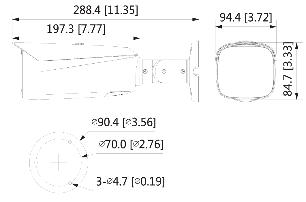 Thiết kế dạng Bullet chắc chắn hiện đại