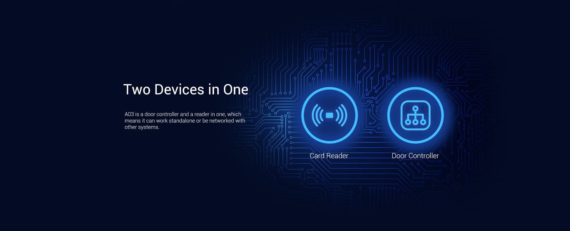 Thiết Bị Kiểm Soát Cửa Akuvox A03 – Đầu Đọc Thẻ Từ RFID, Hỗ Trợ NFC, Tích Hợp Bluetooth, Nguồn PoE