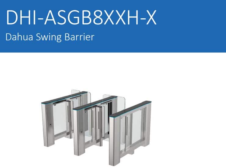 Cổng Swing Barrier Dahua ASGB8XXH-X - Kiểm Soát Ra Vào Tự Động, Bảo Mật Cao