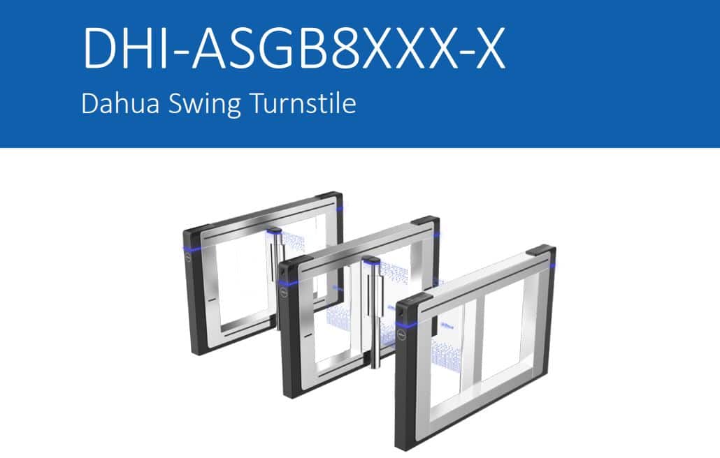 Cổng Swing Barrier Dahua ASGB8XXX-X - Cổng Phân Làn An Ninh, Kiểm Soát Ra Vào 