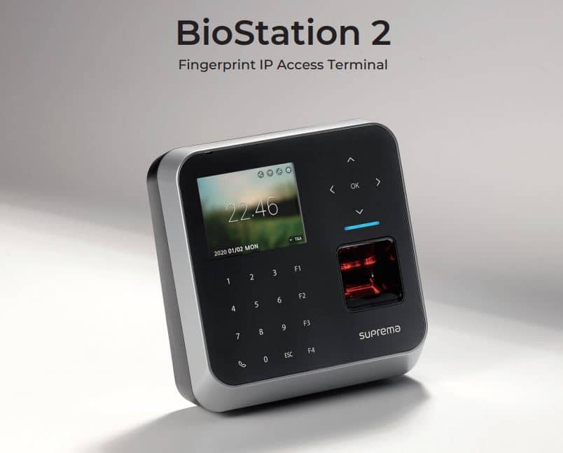 Máy Chấm Công Vân Tay Suprema BioStation 2 BS2-OMPW – Kiểm Soát Cửa Hiệu Quả 