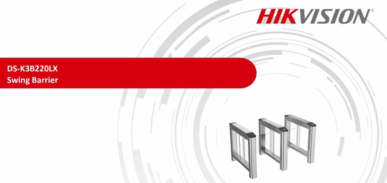 Cổng Swing Barrier Hikvision DS-K3B220LX-M/Pg-Dp65 - Cổng Phân Làn An Ninh, Kiểm Soát Ra Vào 