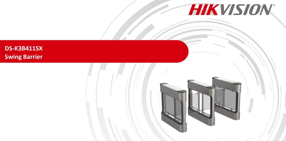 Cổng Swing Barrier Hikvision DS-K3B411SX - Cổng Phân Làn An Ninh, Kiểm Soát Ra Vào 