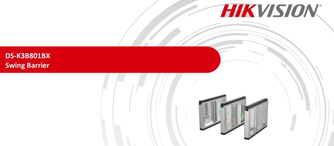 Cổng Swing Barrier Hikvision DS-K3B801 - Cổng Phân Làn An Ninh, Kiểm Soát Ra Vào 
