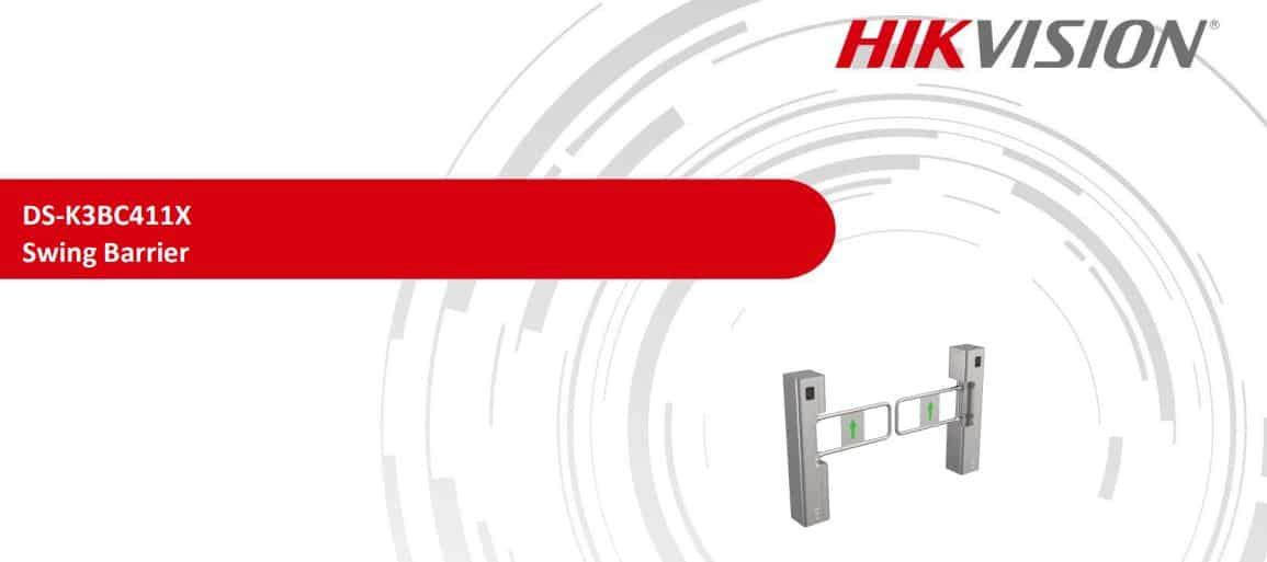 Cổng Swing Barrier Hikvision DS-K3BC411X - Tích Hợp Hệ Thống Kiểm Soát Ra Vào Tiên Tiến