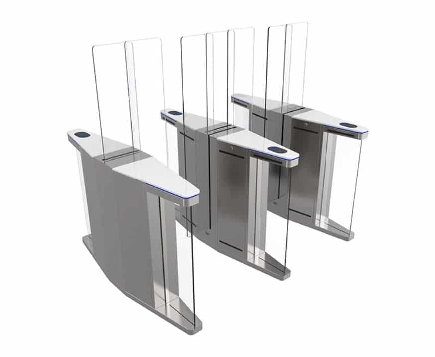 Cổng Sliding Gate Turboo R623 – Cổng An Ninh Phân Làn, Có Đèn Led Hiển Thị