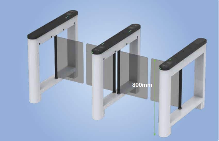 Cổng Swing Barrier ZKTeco Saturn S1200 - Cổng Phân Làn An Ninh, Kiểm Soát Ra Vào Nhanh Chóng