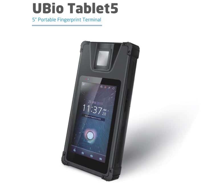 Máy Chấm Công Virdi UBio Tablet 5 - Kiểm Soát Cửa Khuôn Mặt Di Động