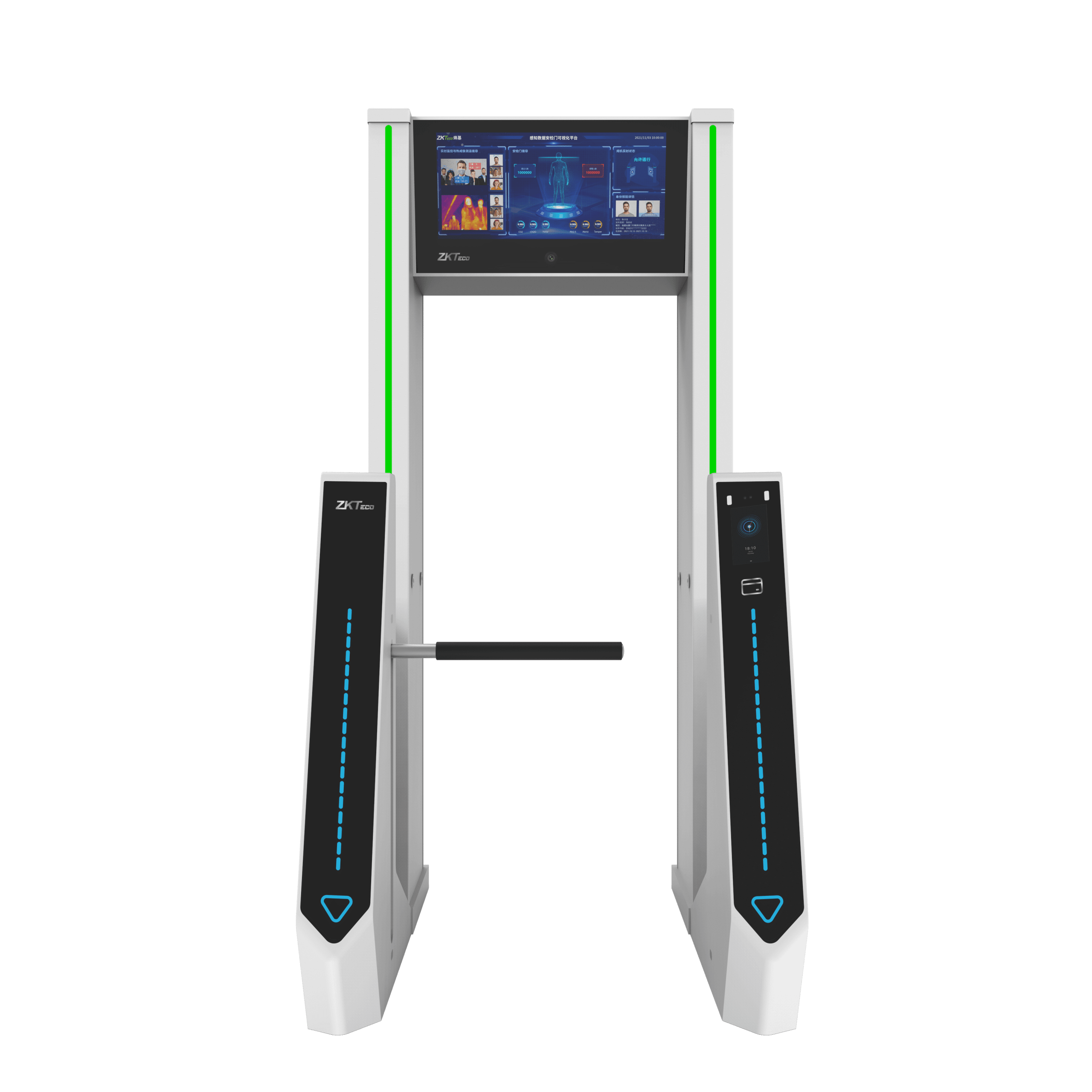 Cổng Dò Kim Loại ZKTeco ZK-MD6000S – Tích Hợp Cổng Xoay An Ninh
