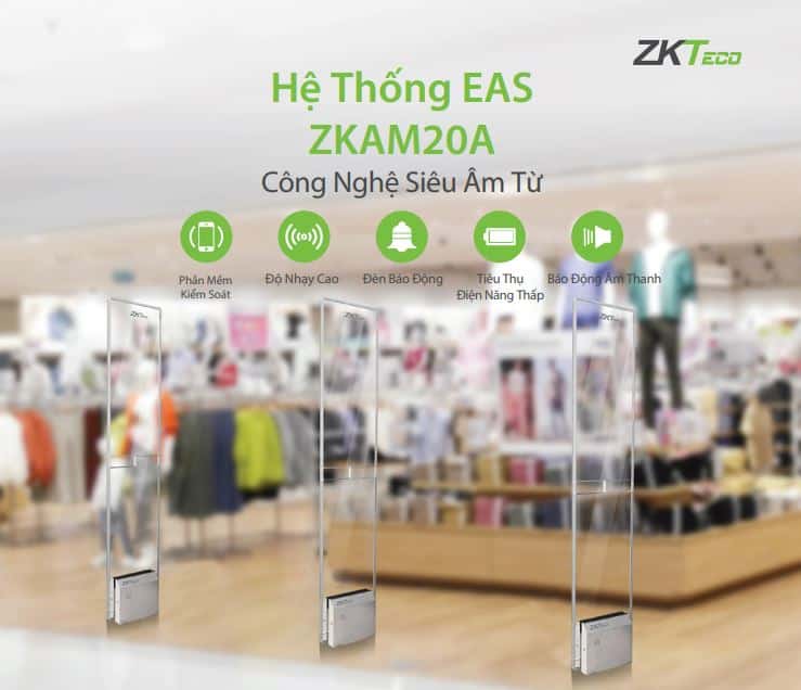 Cổng Từ An Ninh ZKTeco ZKAM20A - Cổng Kiểm Soát An Ninh Chuyên Nghiệp