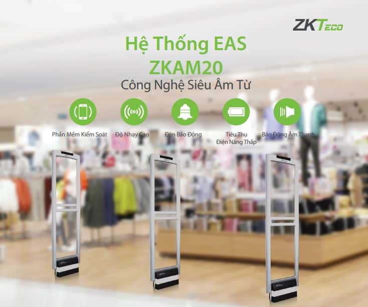 Cổng Từ An Ninh ZKTeco ZKAM20 - Cổng Kiểm Soát An Ninh Hiện Đại