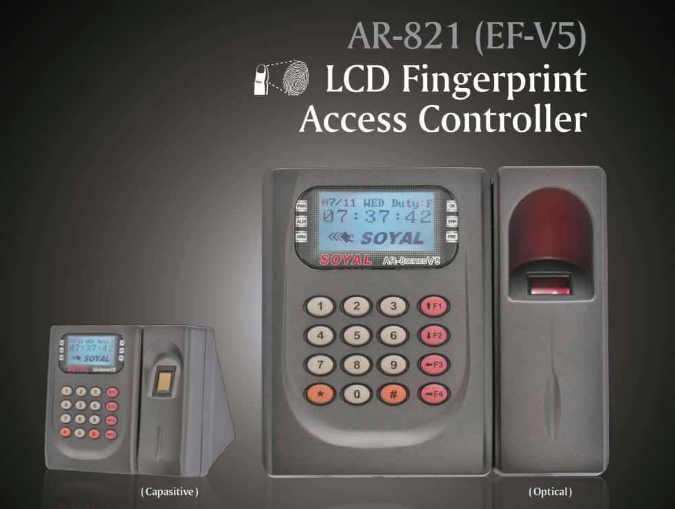 Máy Chấm Công Kiểm Soát Cửa Soyal AR-821EF – Tích Hợp Vân Tay & Thẻ Cảm Ứng