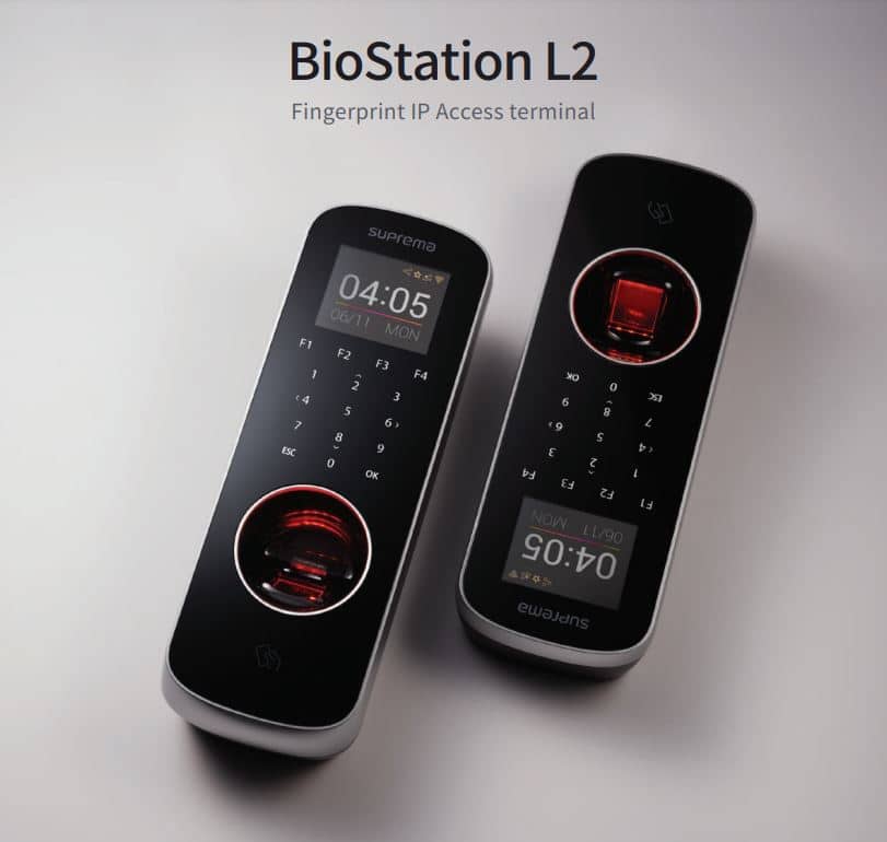 Thiết Bị Kiểm Soát Chấm Công Suprema BioStation L2 – Vân Tay Siêu Nhạy