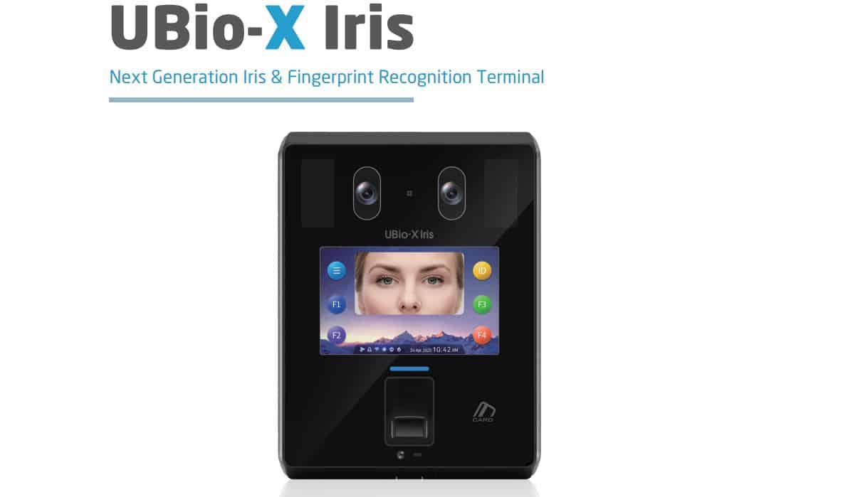 Máy Chấm Công Kiểm Soát Cửa Mống Mắt Virdi UBio-X Iris – Tích Hợp Vân Tay, Chống Giả Mạo Tuyệt Đối
