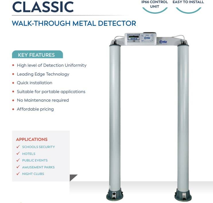 Cổng Dò Kim Loại CEIA Classic - An Ninh Vượt Trội, Kiểm Soát Ra Vào Chính Xác