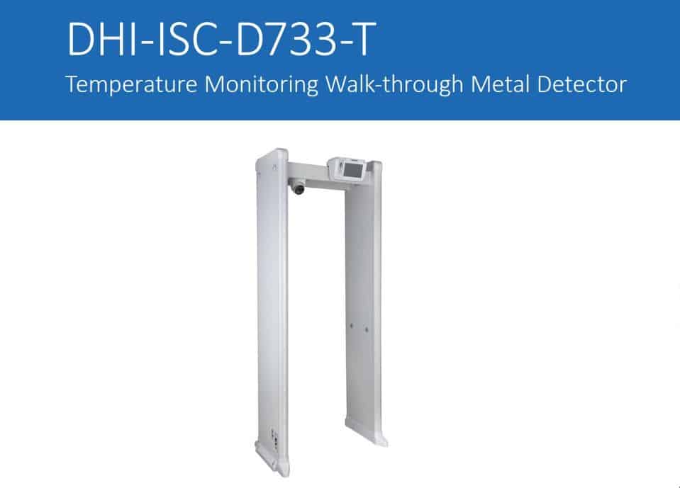 Cổng Dò Kim Loại Dahua DHI-ISC-D733-T - Đo Thân Nhiệt, Kiểm Soát Ra Vào