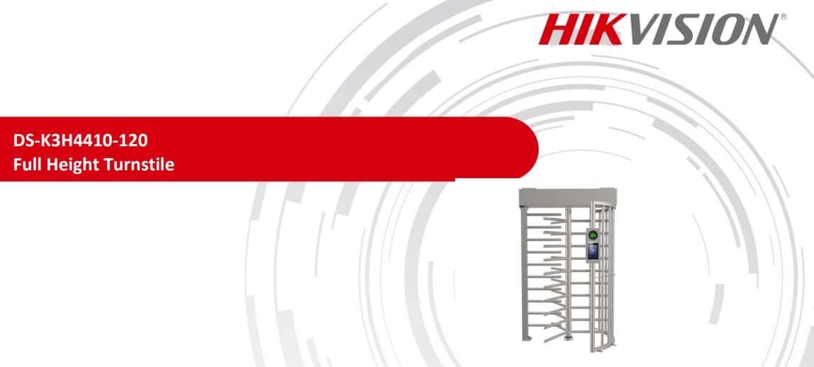 Cổng Lồng Xoay Hikvision DS-K3H4410-120 - Cổng Full Height Kiểm Soát Tự Động