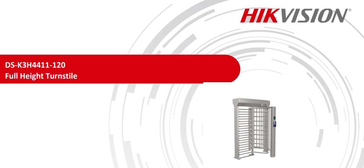 Cổng Lồng Xoay Hikvision DS-K3H4411-120 - Cổng Full Height An Toàn, Kiểm Soát Vào Ra