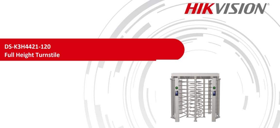 Cổng Lồng Xoay Hikvision DS-K3H4421-120 - Cổng Full Height Bảo Mật Cao, Kiểm Soát Chặt Chẽ