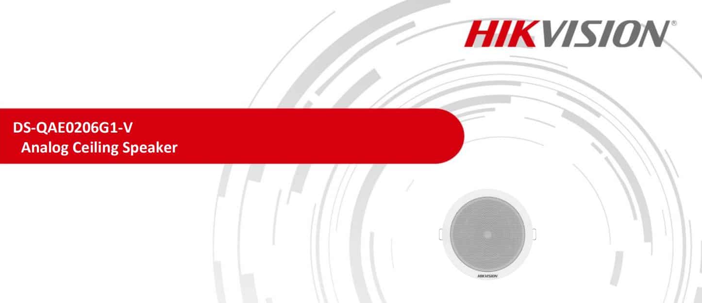 Loa Hikvision DS-QAE0206G1-V - Loa Analog Ốp Trần, Loa Thông Báo, Công Suất 6W 