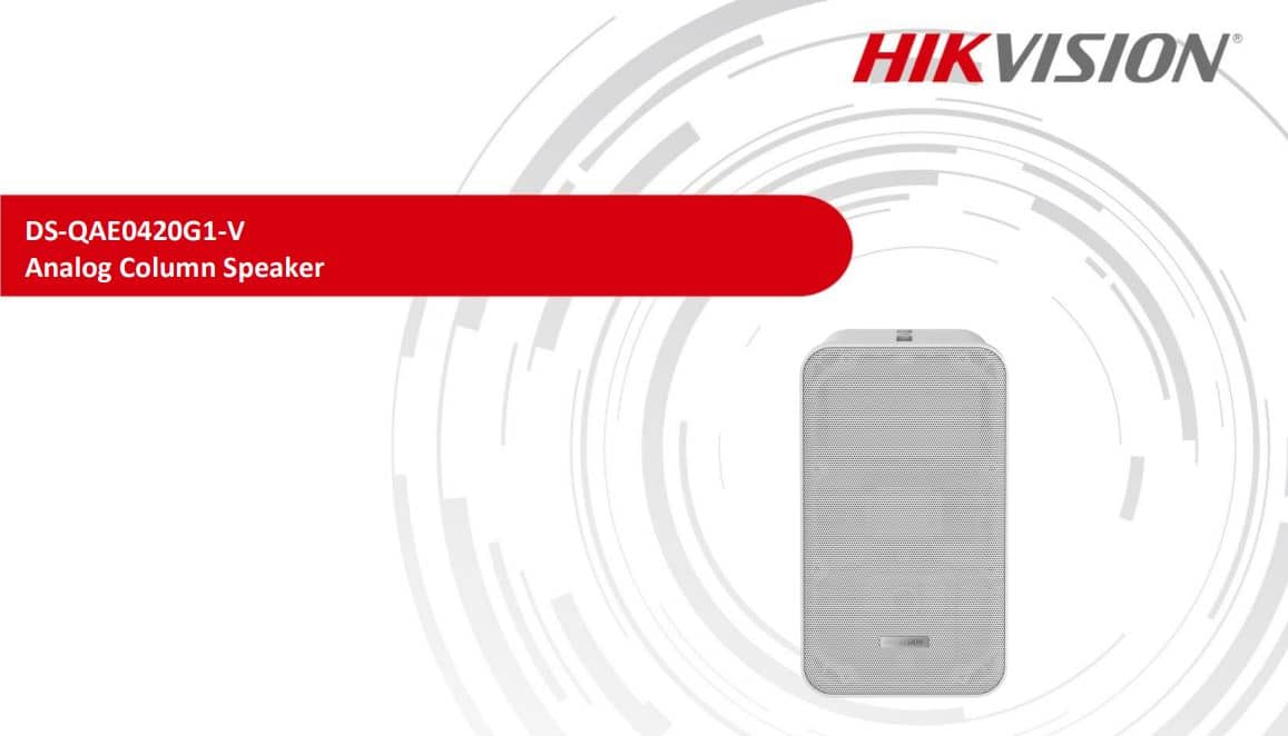 Loa Hikvision DS-QAE0420G1-V - Loa Analog Dạng Cột, Loa Thông Báo, Công Suất 20W 