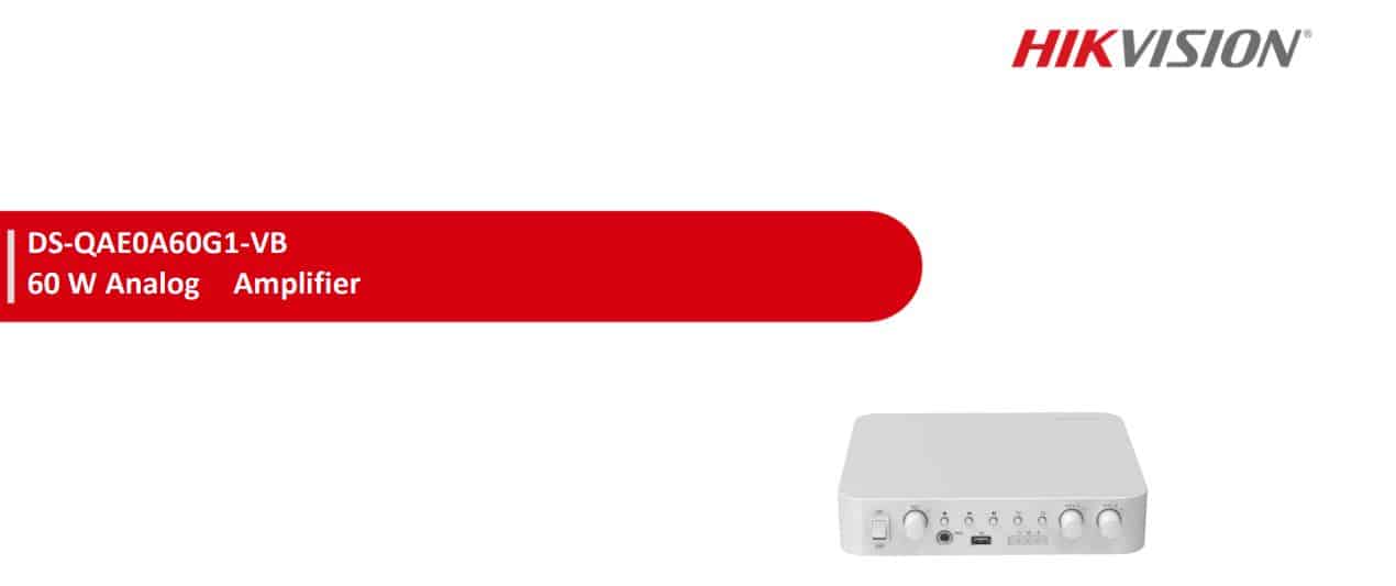 Âm Ly Hikvision DS-QAE0A60G1-VB - Âm ly Analog, Công Suất 60W