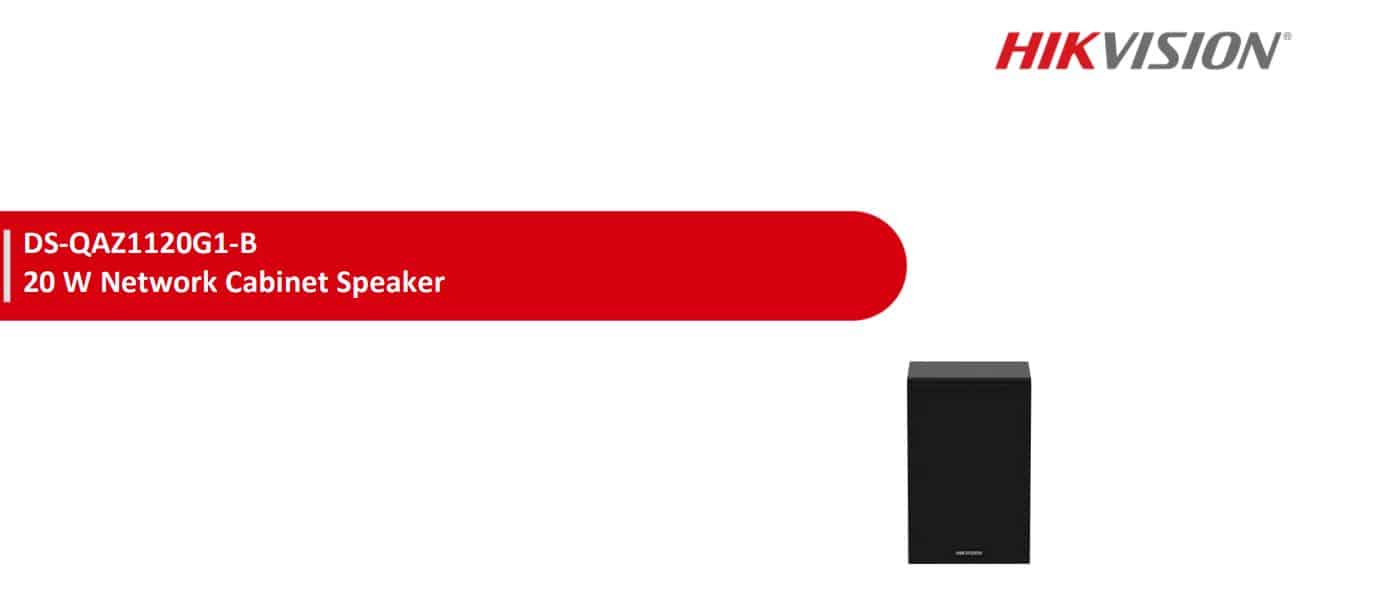 Loa IP Hikvision DS-QAZ1120G1-B - Loa IP Dạng Hộp Gỗ, Loa Thông Báo, Công Suất 20W
