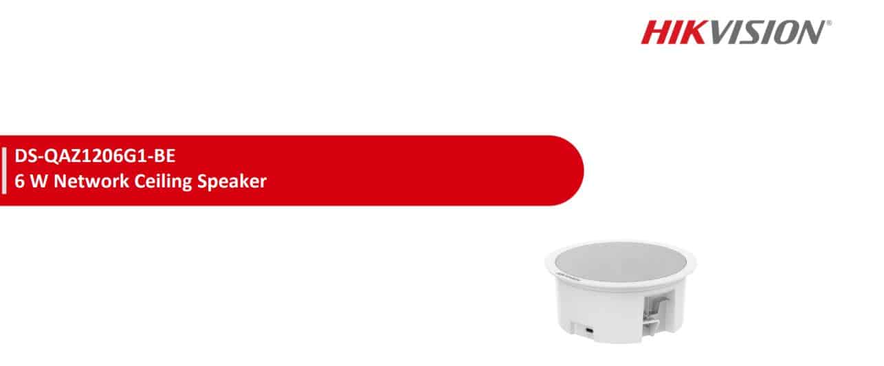 Loa IP Hikvision DS-QAZ1206G1-BE - Loa IP Ốp Trần, Loa Thông Báo, Công Suất 6W 