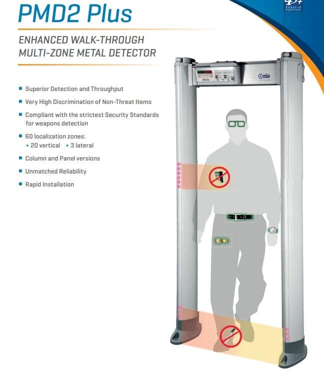 Cổng Dò Kim Loại CEIA PMD2 Plus - Cổng Dò Kim Loại, An Ninh Tuyệt Đối