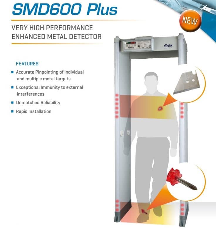 Cổng Dò Kim Loại CCEIA SMD600 Plus - Cổng Dò Kim Phân Tích Chính Xác