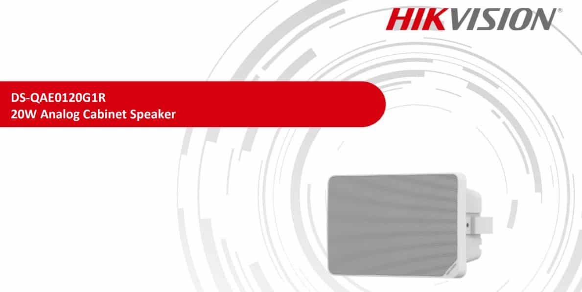 Loa Hikvision DS-QAE0120G1R - Loa Analog Cabinet, Loa Thông Báo, Công Suất 20W, Tích Hợp 2 Micro