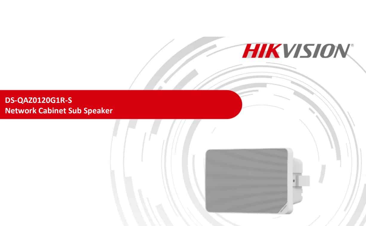 Loa IP Hikvision DS-QAZ0120G1R-S - Loa IP Cabinet, Loa Thông Báo Mở Rộng, Công Suất 20W, Tích Hợp 2 Micro